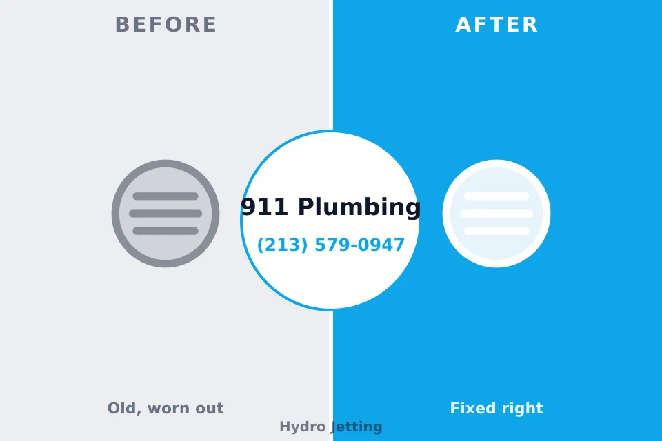 Before and after: plumbing repair Hockessin, DE